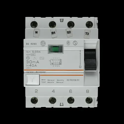LEGRAND 40 AMP 30mA FOUR POLE RCCB R-02622
