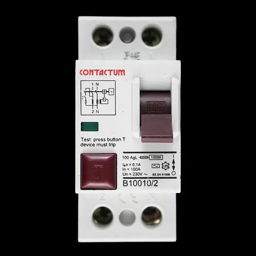 CONTACTUM 100 AMP 100mA DOUBLE POLE RCD B10010/2