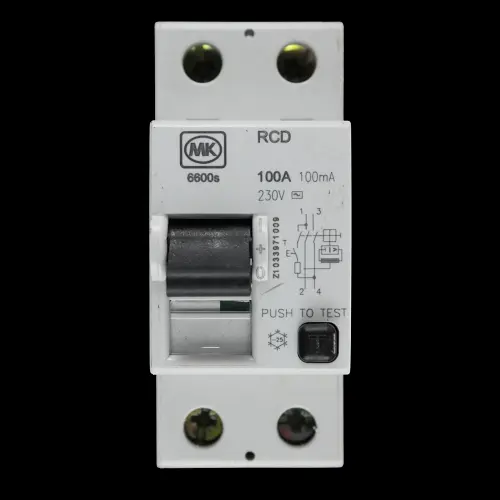 MK 100 AMP 100mA DOUBLE POLE RCD TYPE AC 6600s