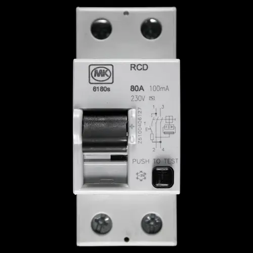 MK 80 AMP 100mA DOUBLE POLE RCD TYPE AC 6180S