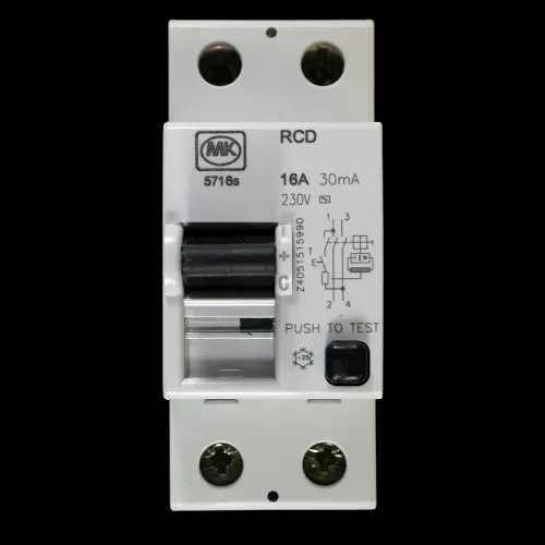MK 16 AMP 30mA DOUBLE POLE RCD TYPE AC 5716s