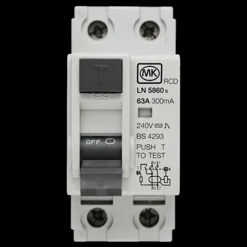 MK 63 AMP 300mA DOUBLE POLE RCD LN 5860S