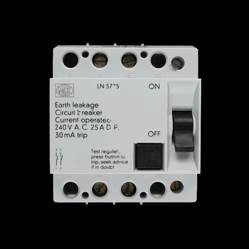 MK 25 AMP 30mA DOUBLE POLE ELCB LN 5725