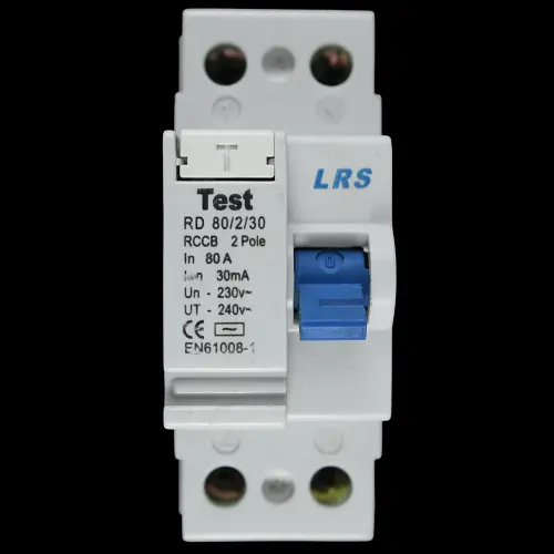 LRS 80 AMP 30mA DOUBLE POLE RCCB RD80/2/30