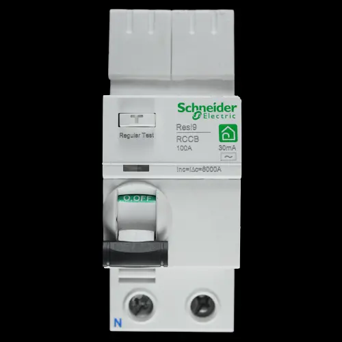 SCHNEIDER 100 AMP 30mA DOUBLE POLE RCCB TYPE AC R9R81291