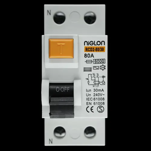 NIGLON 80 AMP 30mA DOUBLE POLE RCD RCD2-80/30 SB