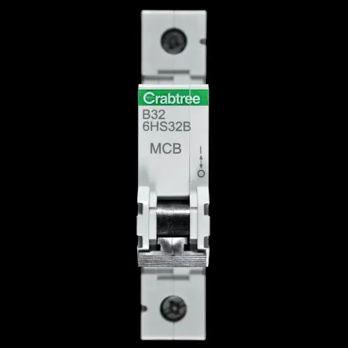 CRABTREE 32 AMP CURVE B 10kA MCB CIRCUIT BREAKER 6HS32B LOADSTAR