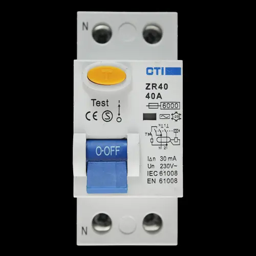 CTI 40 AMP 30mA DOUBLE POLE RCD TYPE AC ZR40