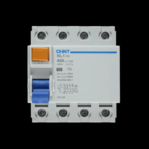 CHINT 40 AMP 30mA FOUR POLE RCCB TYPE AC NL1-63