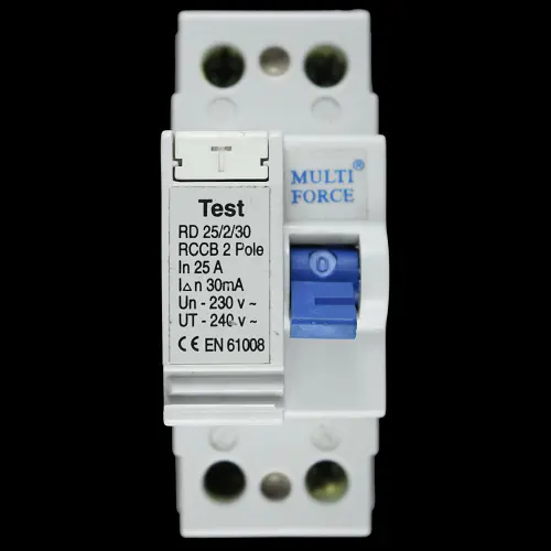 MULTI FORCE 25 AMP 30mA DOUBLE POLE RCCB RD25/2/30