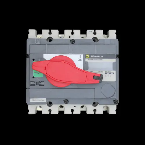 SQUARE D 200 AMP FOUR POLE SWITCH DISCONNECTOR