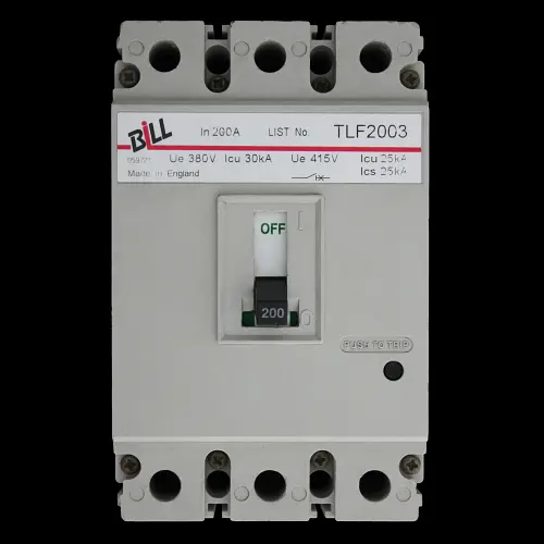 BILL 200 AMP 25kA TRIPLE POLE MCCB TLF2003