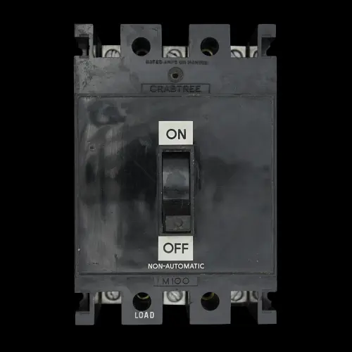 CRABTREE 100 AMP TRIPLE POLE SWITCH DISCONNECTOR M100