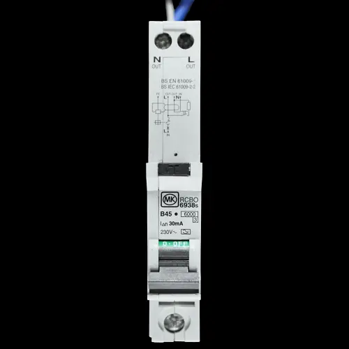 MK 45 AMP CURVE B 6kA 30mA RCBO TYPE A 6938s SENTRY
