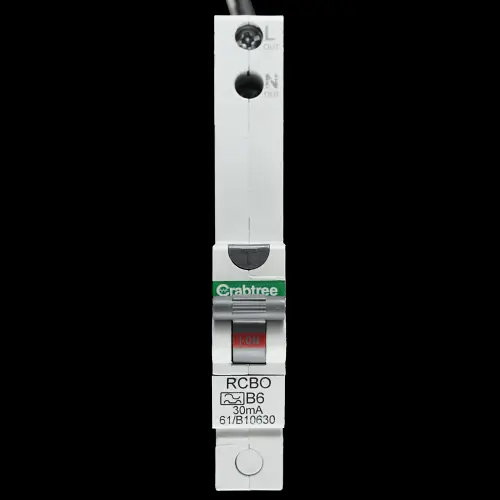 CRABTREE 6 AMP CURVE B 10kA 30mA RCBO TYPE A 61/B10630 STARBREAKER BC