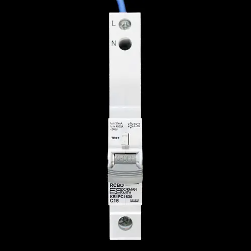 DORMAN SMITH 16 AMP CURVE C 10kA 30mA RCBO TYPE AC KR1PC1630