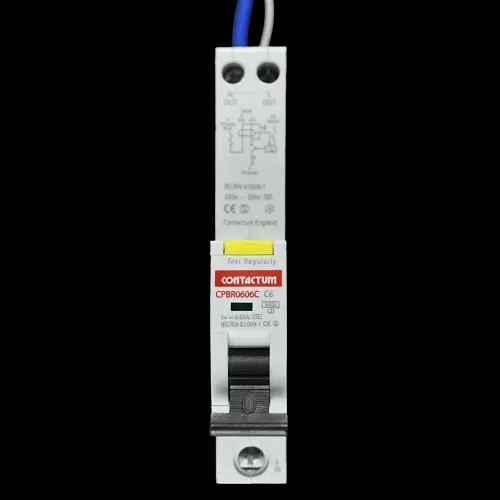 CONTACTUM 6 AMP CURVE C 6kA 30mA RCBO CPBR0606C