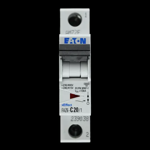 EATON 20 AMP CURVE C 6kA MCB CIRCUIT BREAKER FAZ6-C20/1