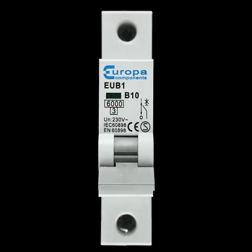 EUROPA B 10 MCB 6kA CIRCUIT BREAKER EUB1 S2