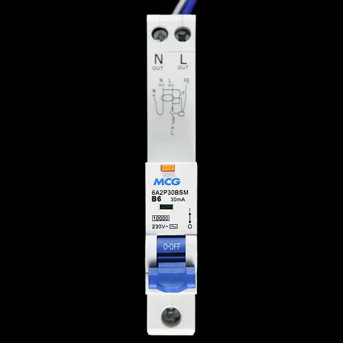 MCG 6 AMP CURVE B 10kA 30mA RCBO 6A2P30BSM