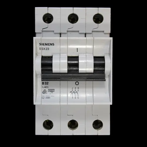 SIEMENS 32 AMP CURVE B 6kA TRIPLE POLE MCB CIRCUIT BREAKER 5SX23