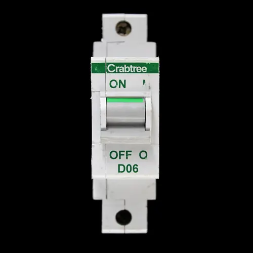 CRABTREE 6 AMP CURVE D 10kA MCB CIRCUIT BREAKER POLESTAR