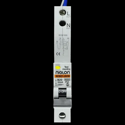 NIGLON 20 AMP CURVE B 6kA 30mA RCBO TYPE AC RCBO1-20/30