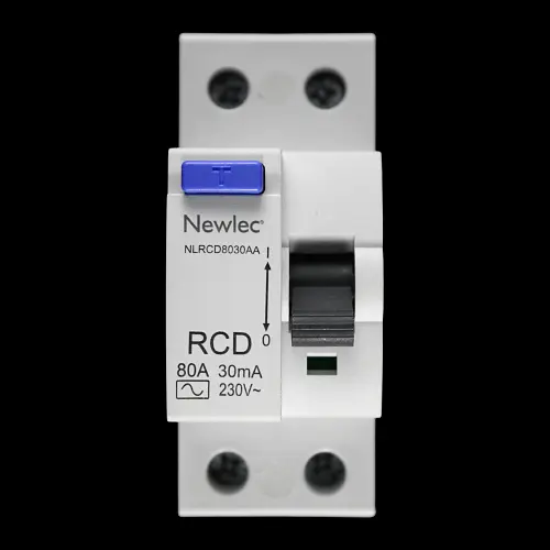 NEWLEC 80 AMP 30mA DOUBLE POLE RCD NLRCD8030AA