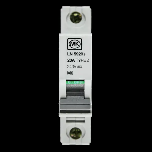 MK 20 AMP TYPE 2 M6 MCB CIRCUIT BREAKER LN 5920s SENTRY