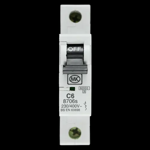 MK 6 AMP CURVE C 6kA MCB CIRCUIT BREAKER SENTRY 8706s