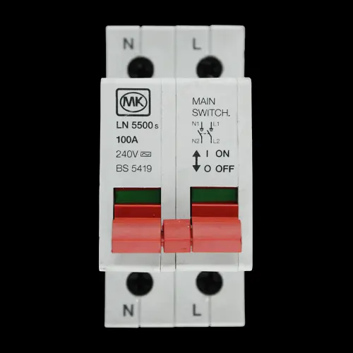 MK 100 AMP DOUBLE POLE MAIN SWITCH DISCONNECTOR AC22 LN 5500s