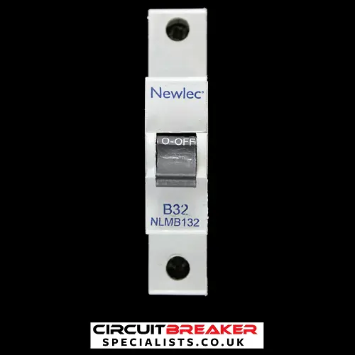 NEWLEC 32 AMP CURVE B 6kA MCB CIRCUIT BREAKER NLMB132 RW