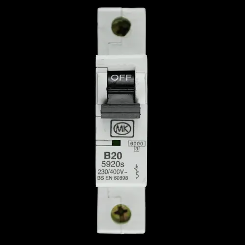 MK 20 AMP CURVE B 6kA MCB CIRCUIT BREAKER SENTRY 5920s