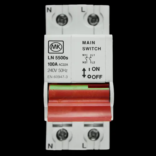 MK 100 MAIN SWITCH DISCONNECTOR DOUBLE POLE SENTRY LN 5500s AC22A