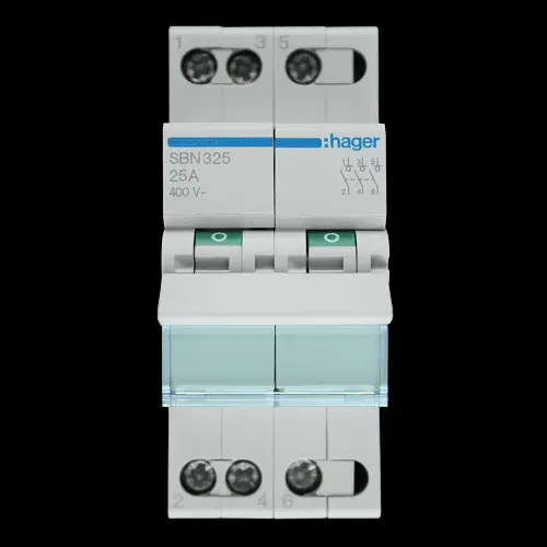 HAGER 25 AMP TRIPLE POLE MODULAR SWITCH SBN325 551010