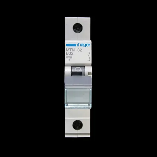 HAGER 32 AMP CURVE B 6kA MCB CIRCUIT BREAKER 434307 MTN132