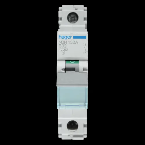 HAGER 32 AMP CURVE B 10kA MCB CIRCUIT BREAKER NBN132A 461807