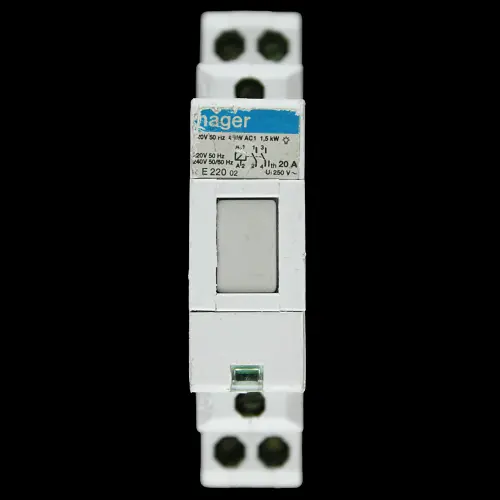 HAGER 20 AMP NO CONTACTOR 240V COIL E220 02