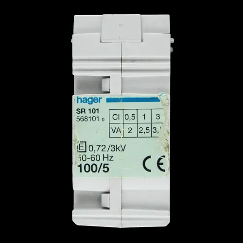 HAGER 100/5A CURRENT TRANSFORMER CT SR101 568101