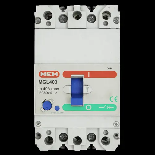 MEM 40 AMP 16kA TRIPLE POLE MCCB MGL403
