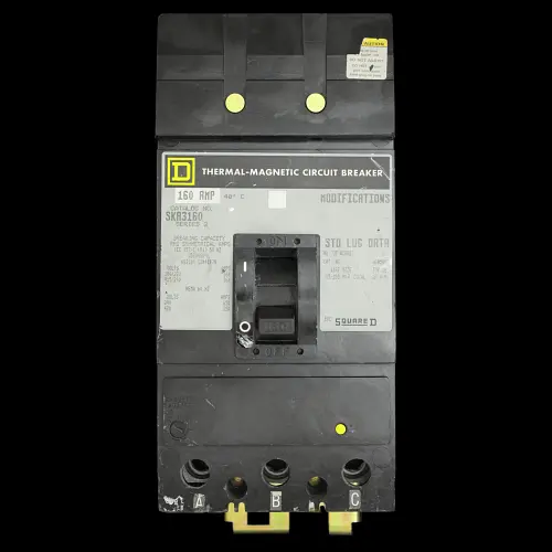 SQUARE D 160 AMP 36kA TRIPLE POLE MCCB SERIES 2 SKA3160