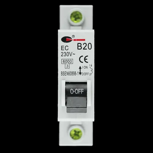 CGD 20 AMP CURVE B 6kA MCB CIRCUIT BREAKER 230V EC