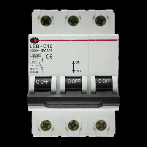 CGD 10 AMP CURVE C 10kA TRIPLE POLE MCB CIRCUIT BREAKER LEB-C10