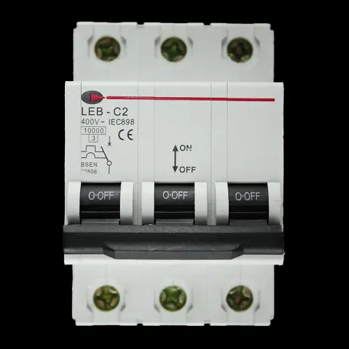 CGD 2 AMP CURVE C 10kA TRIPLE POLE MCB CIRCUIT BREAKER LEB-C2