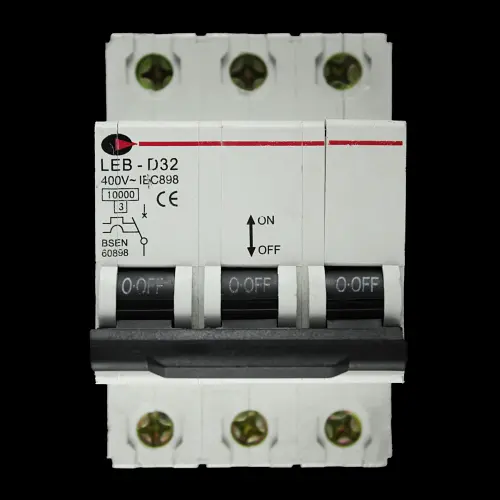 CGD 32 AMP CURVE D 10kA TRIPLE POLE MCB CIRCUIT BREAKER LEB-D32