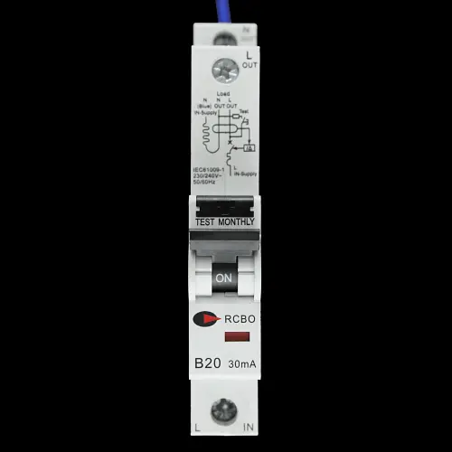 CGD B 20 RCBO 6kA 30mA TYPE AC 20/30/SP S2