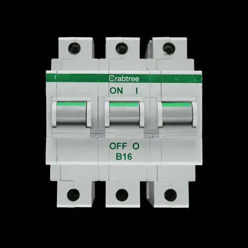 CRABTREE 16 AMP CURVE B 16kA TRIPLE POLE MCB CIRCUIT BREAKER POLESTAR