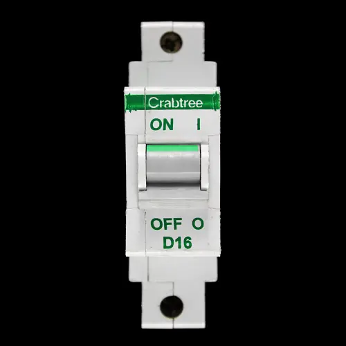 CRABTREE 16 AMP CURVE D M9 MCB CIRCUIT BREAKER POLESTAR