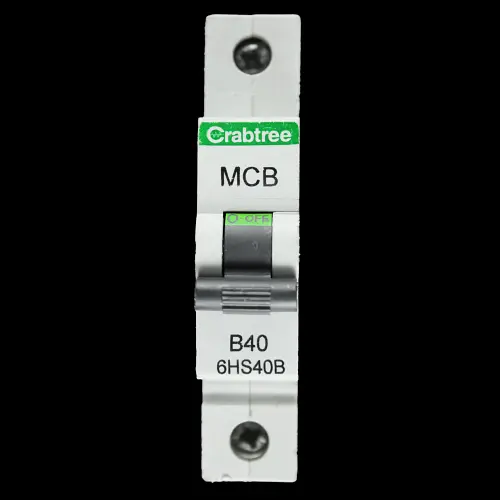 CRABTREE 40 AMP CURVE B 10kA MCB CIRCUIT BREAKER 6HS40B BC