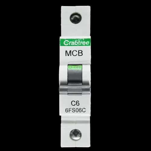 CRABTREE 6 AMP CURVE C 6kA MCB CIRCUIT BREAKER LOADSTAR 6FS06C BC